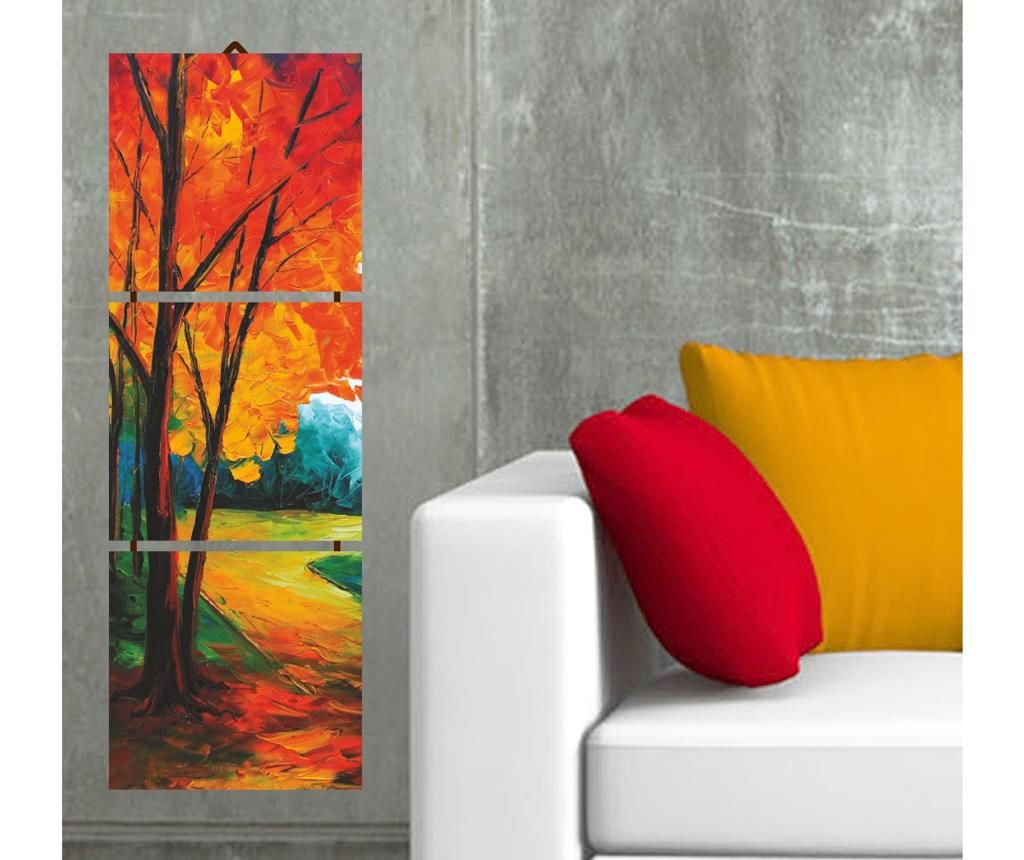 Set 3 tablouri Autumn 16×55 cm – Allure