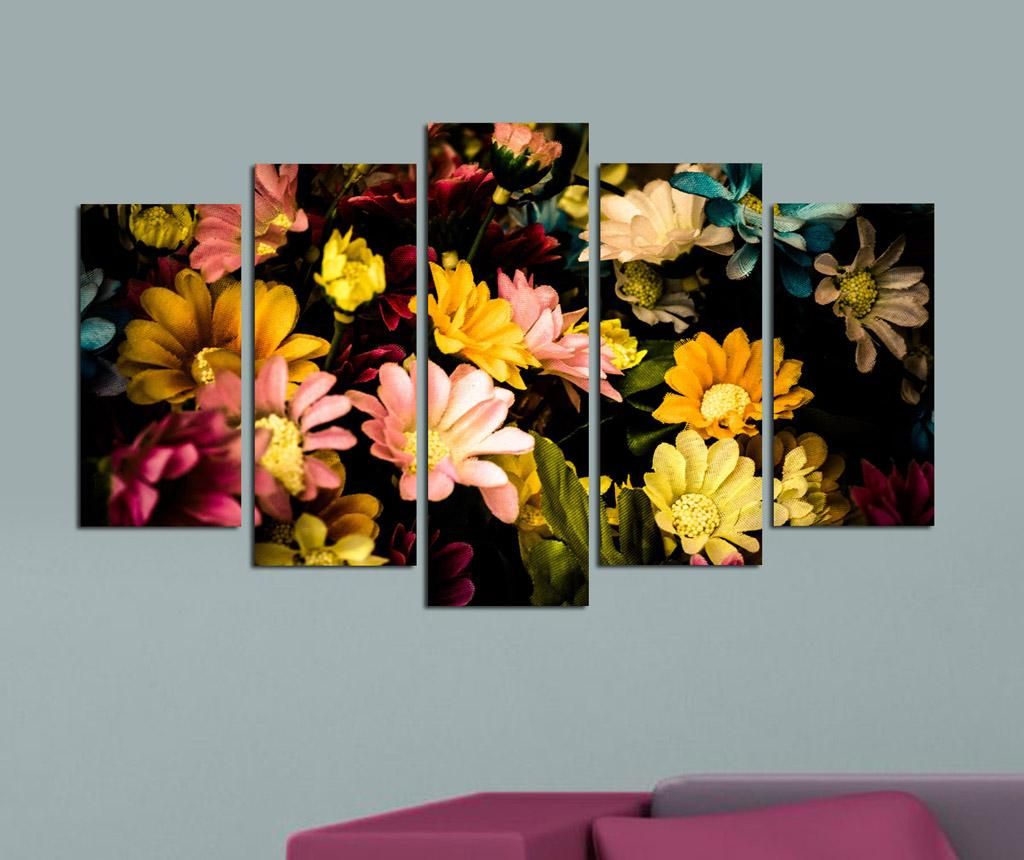 Set 5 tablouri Garden – Charm, Multicolor Charm