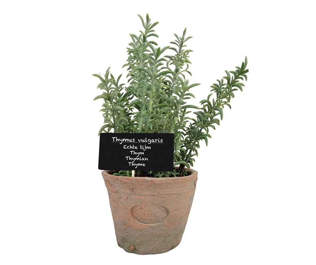 Planta artificiala in ghiveci Thyme Grande – Esschert Design, Verde Esschert Design