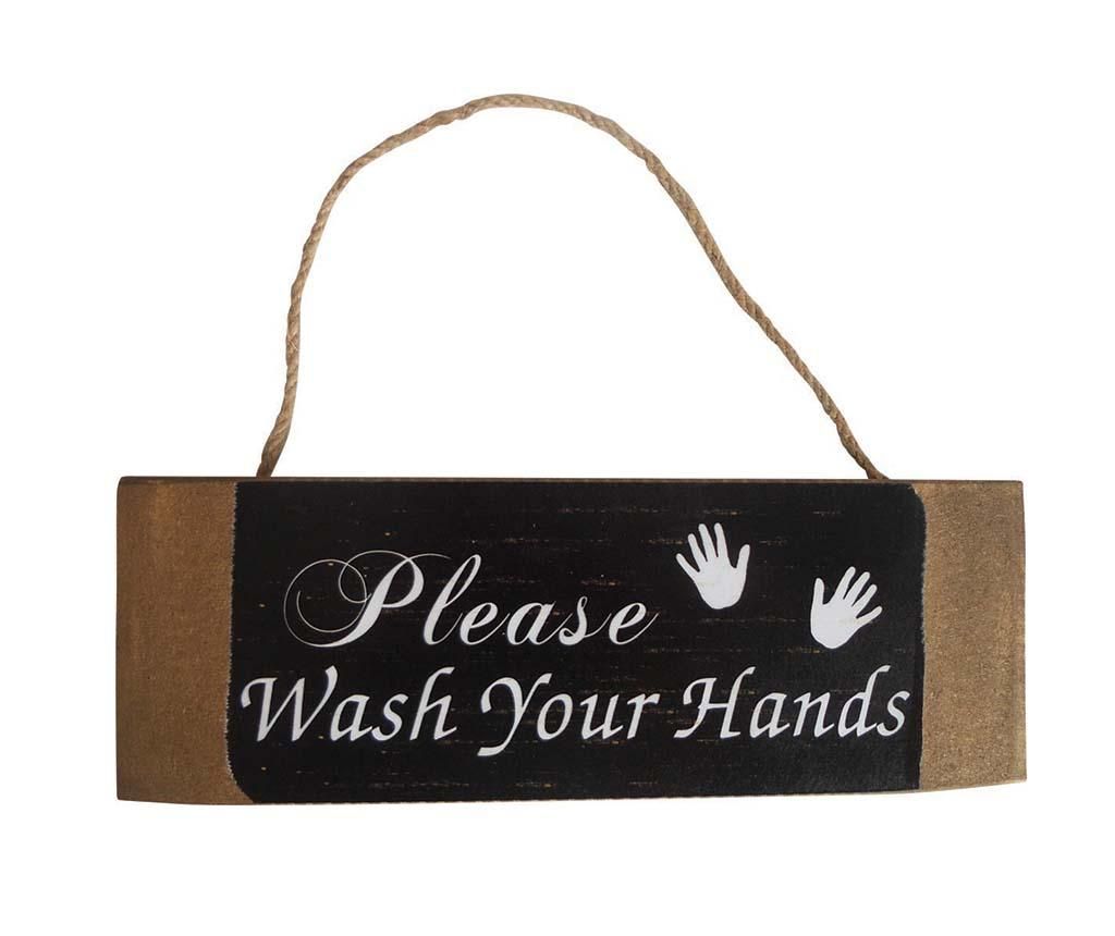 Decoratiune de perete Please Wash Your Hands