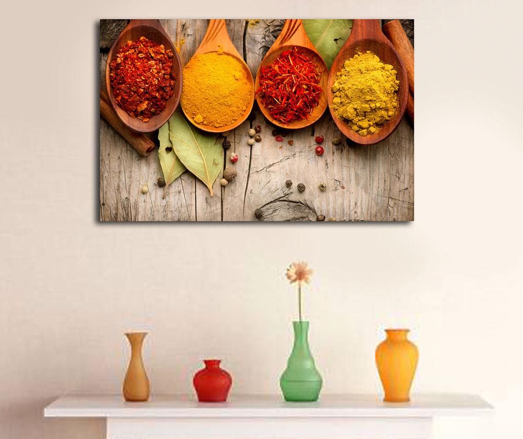 Tablou Spices 45x70 cm - Horizon, Maro,Multicolor