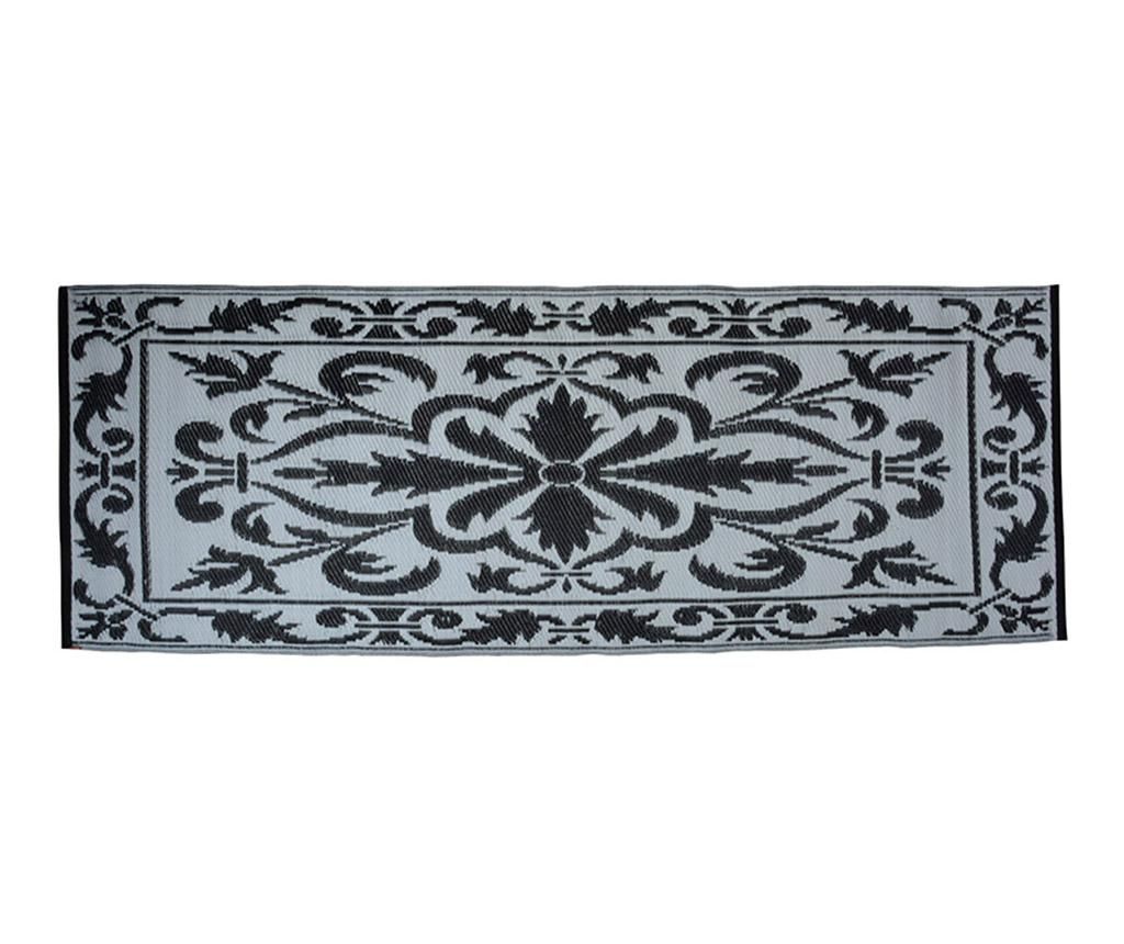 Covor tip pres Blue White Baroque 70x200 cm - Esschert Design, Albastru