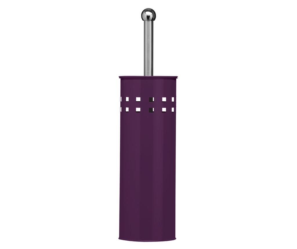 Perie de toaleta cu suport Batt Purple