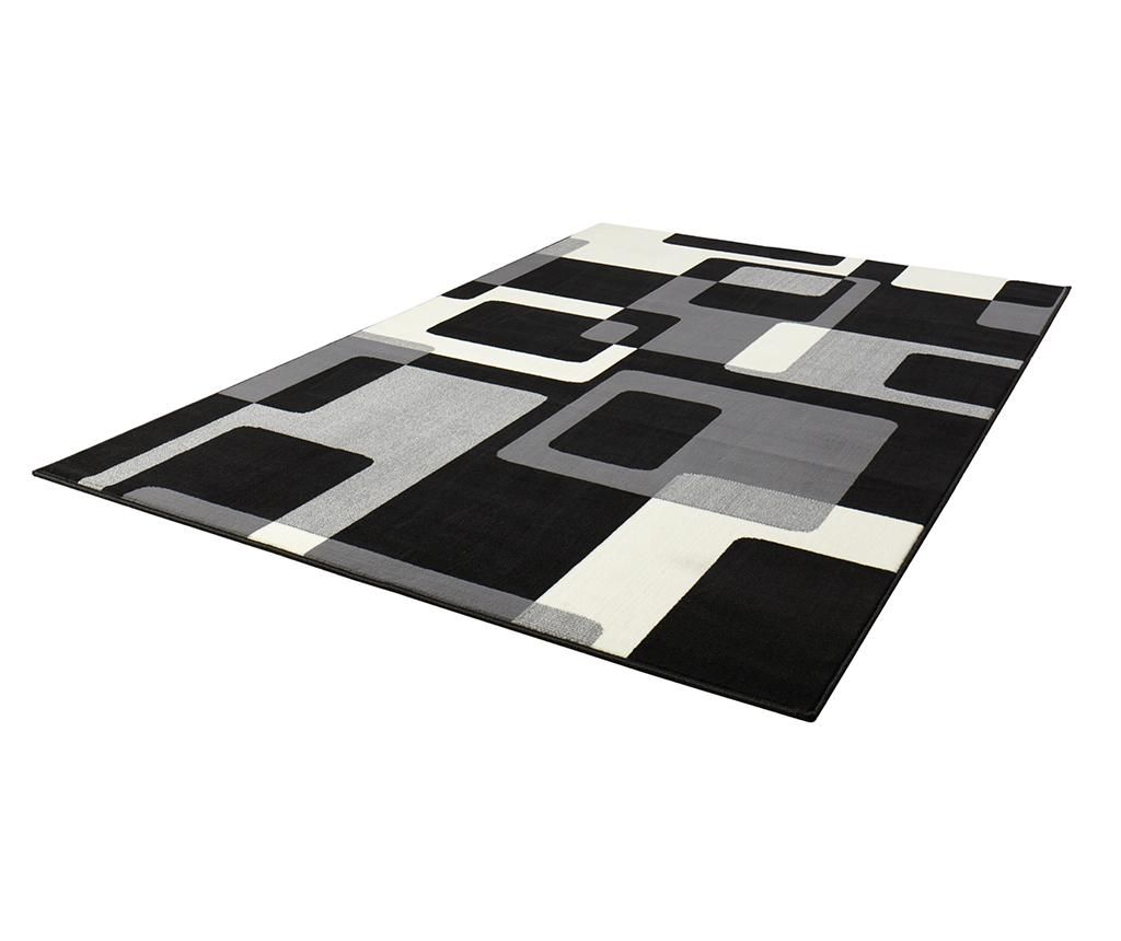 Covor Retro Black & Cream 160x230 cm