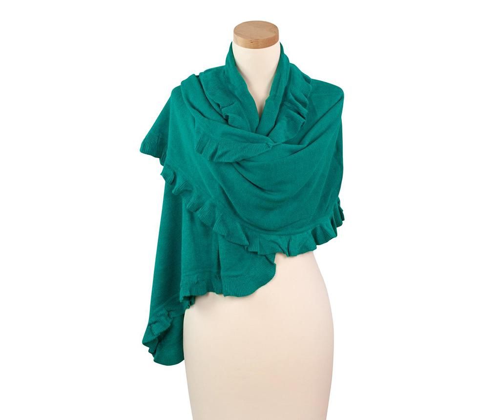 Sal dama Ruffle Teal 75x165 cm