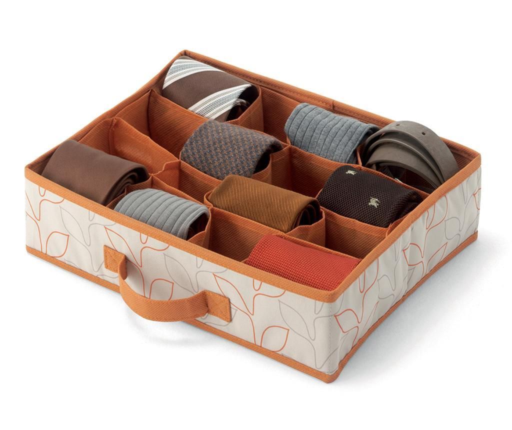 Set 2 organizatoare pentru sertar Bloom Orange Cream