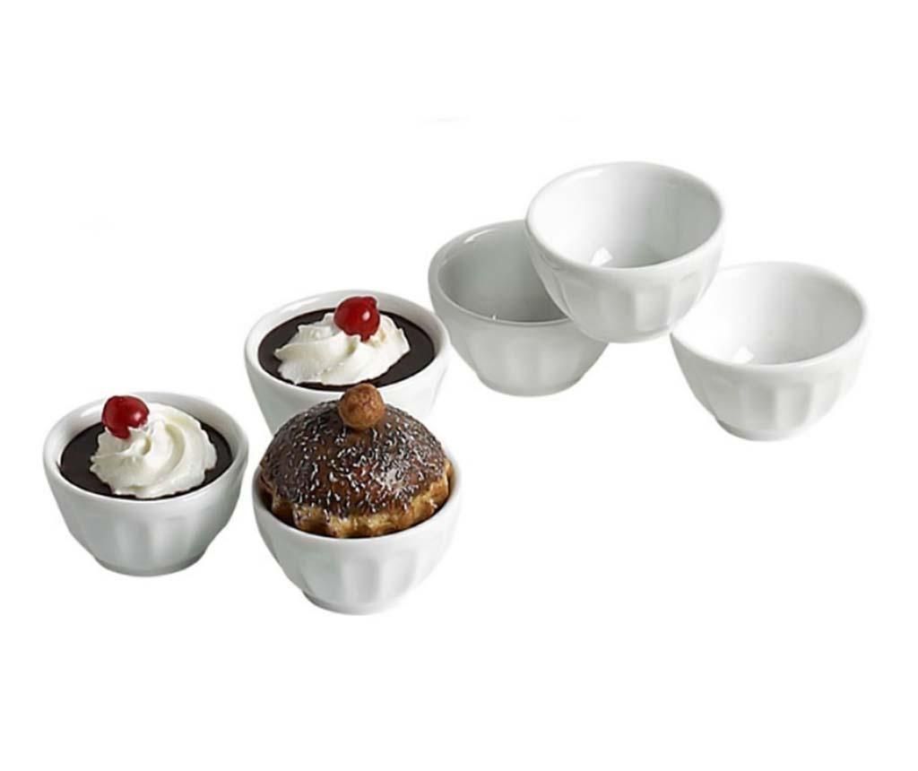 Set 6 boluri pentru aperitive Cosy & Trendy, Mini Cream White, portelan – Cosy & Trendy, Alb Cosy & Trendy imagine 2022