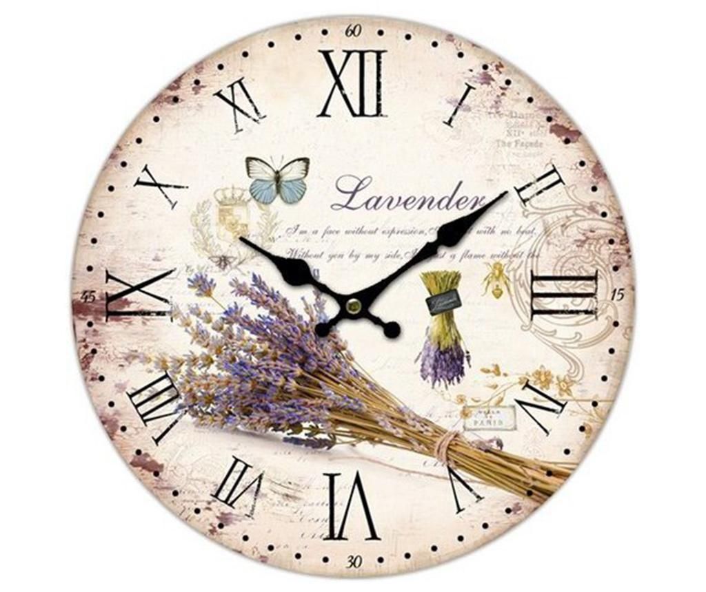 Ceas de perete Lavender - Bolzonella, Crem