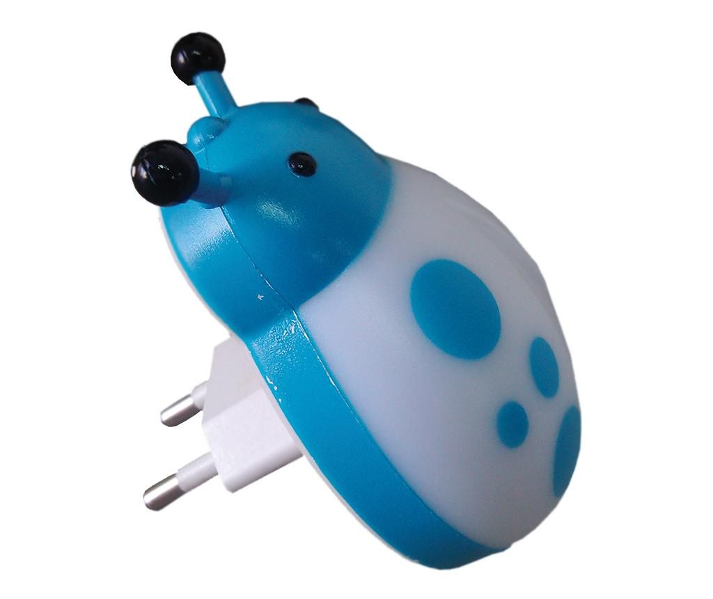 Lampa de veghe Vidik, Ladybug Blue, plastic, 9x6x4 cm – Vidik, Albastru Vidik imagine noua 2022