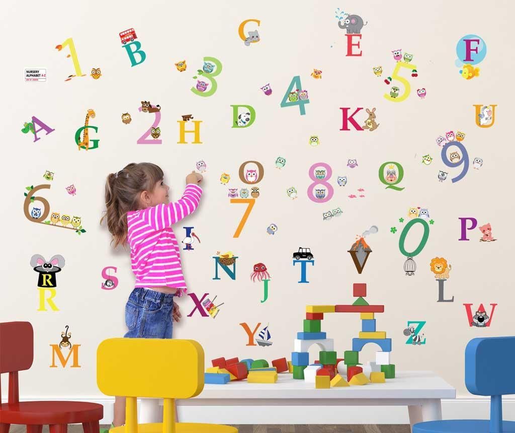 Sticker Alphabet and Numbers - BeeStick, Multicolor