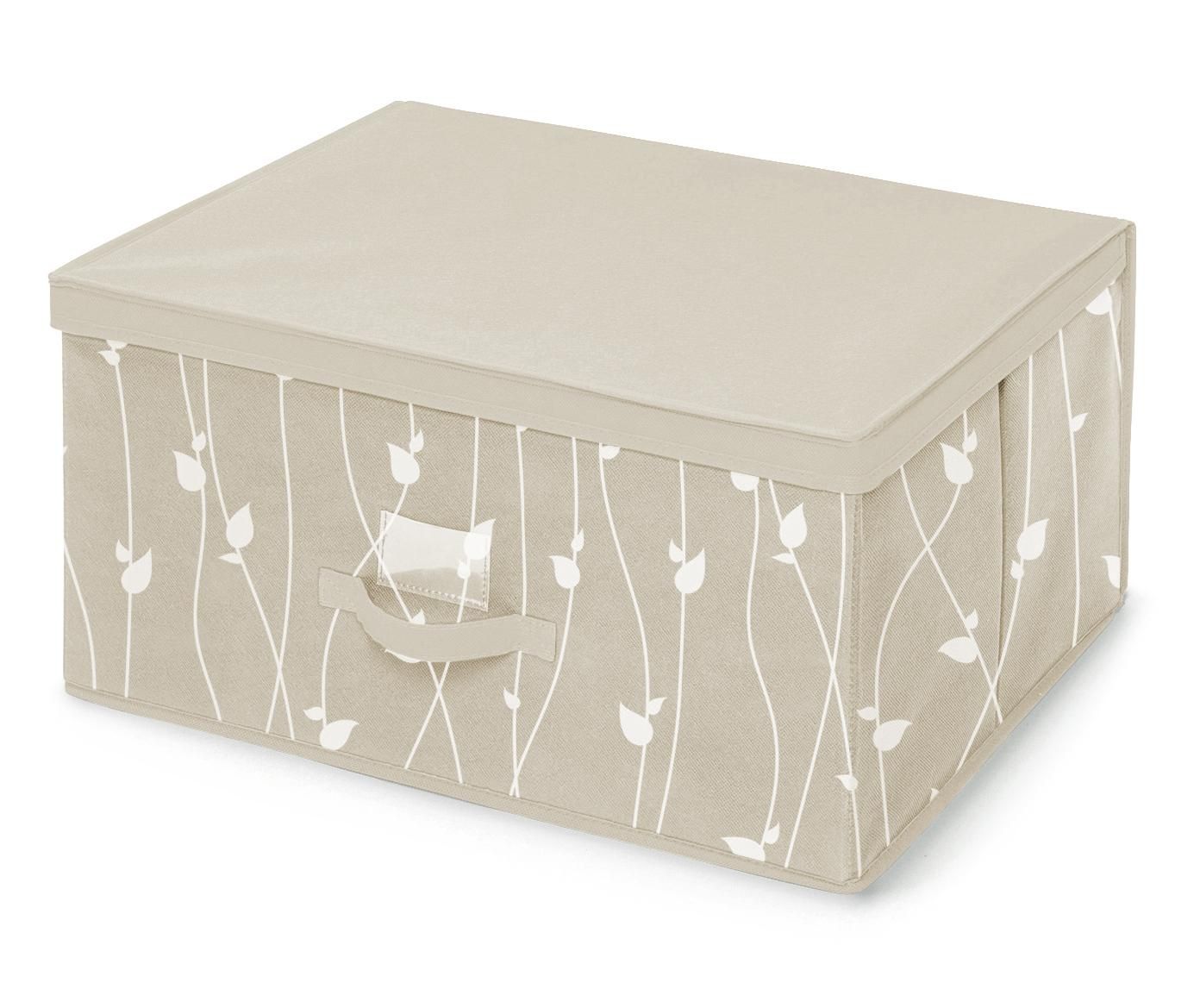 Cutie cu capac pentru depozitare Beige Leaves L - Cosatto, Crem