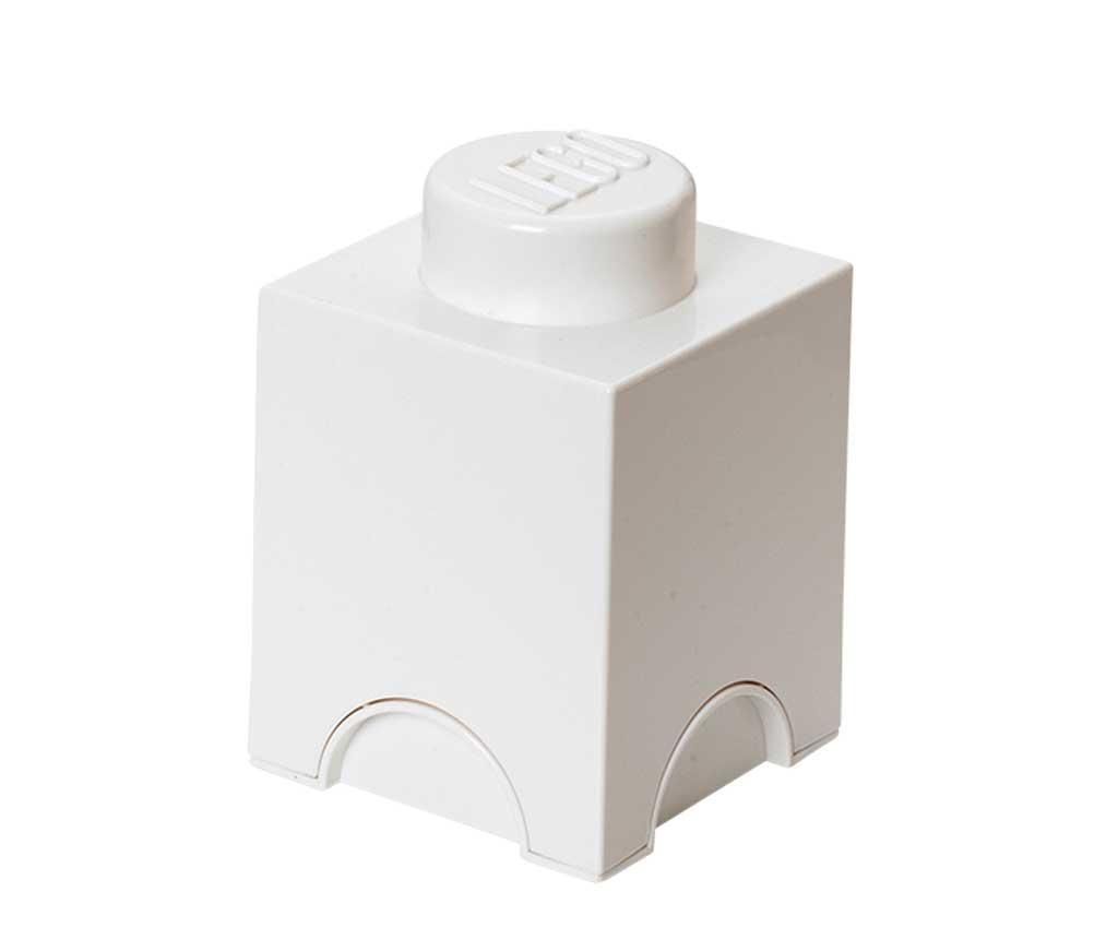 Cutie cu capac Lego Square White