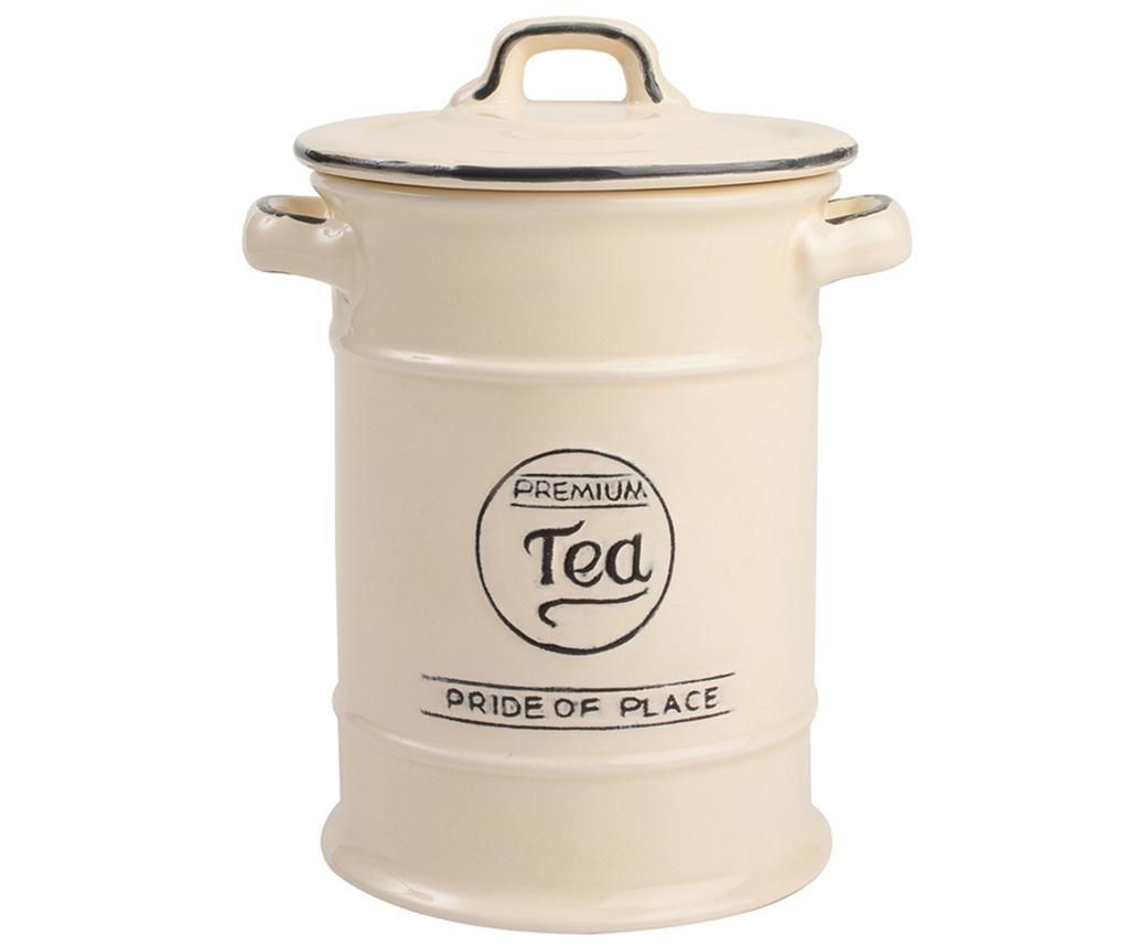Recipient cu capac pentru ceai Pride Cream – T&G Woodware, Crem T&G Woodware
