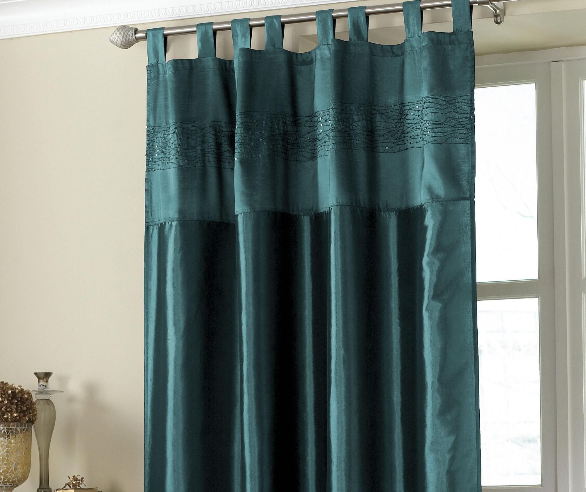 Draperie Taffeta Bit Turquoise 145x228 cm