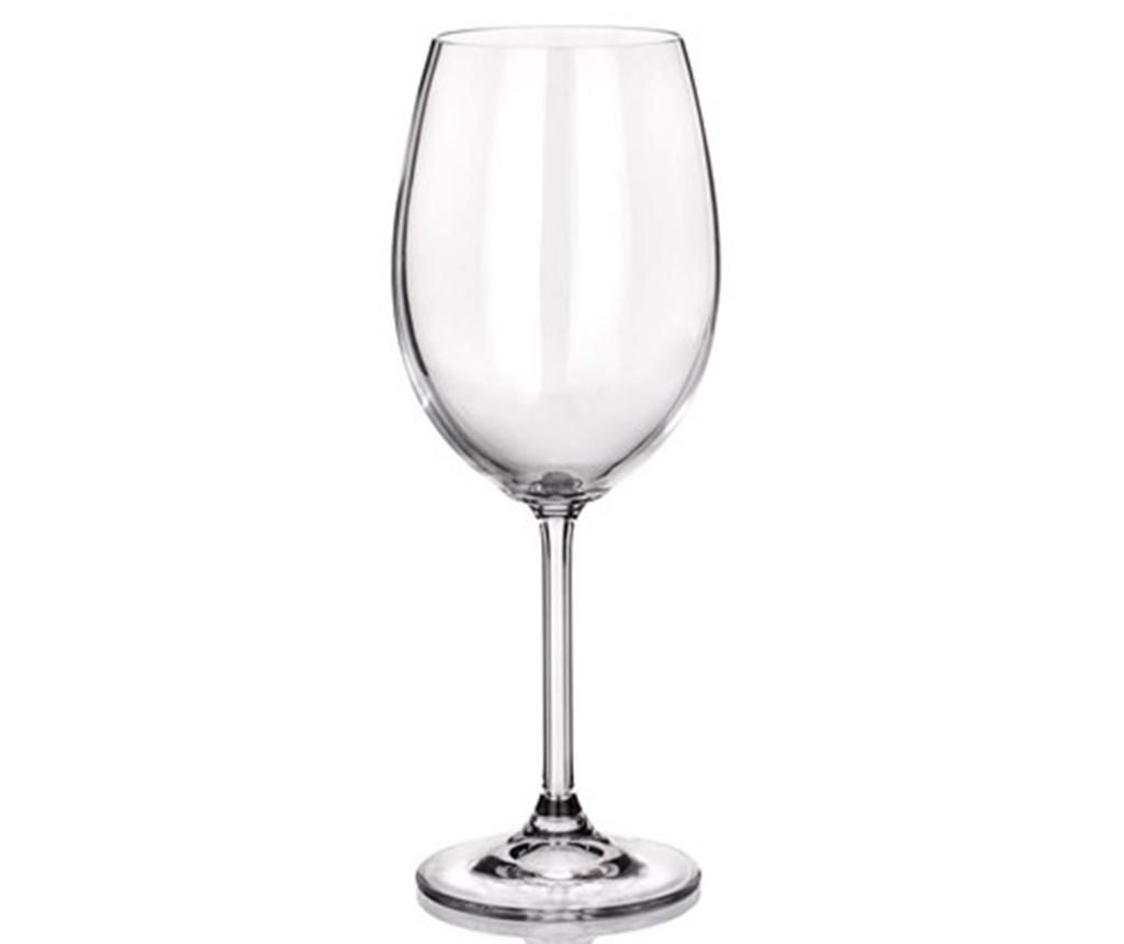 Set 6 pahare pentru vin Banquet Crystal, Degustation Crystal Banquet, sticla, 450 ml - Banquet Crystal, Alb