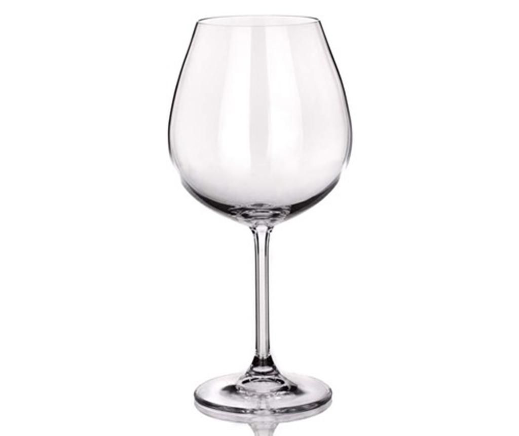 Set 6 pahare pentru vin Banquet Crystal, Degustation Crystal Banquet Burgundy, sticla, 650 ml - Banquet Crystal, Alb