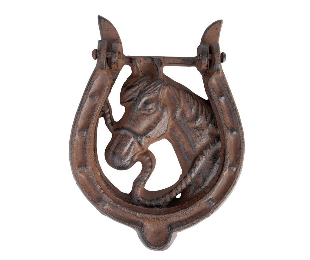 Decoratiune usa pentru ciocanit Horse - Esschert Design, Maro