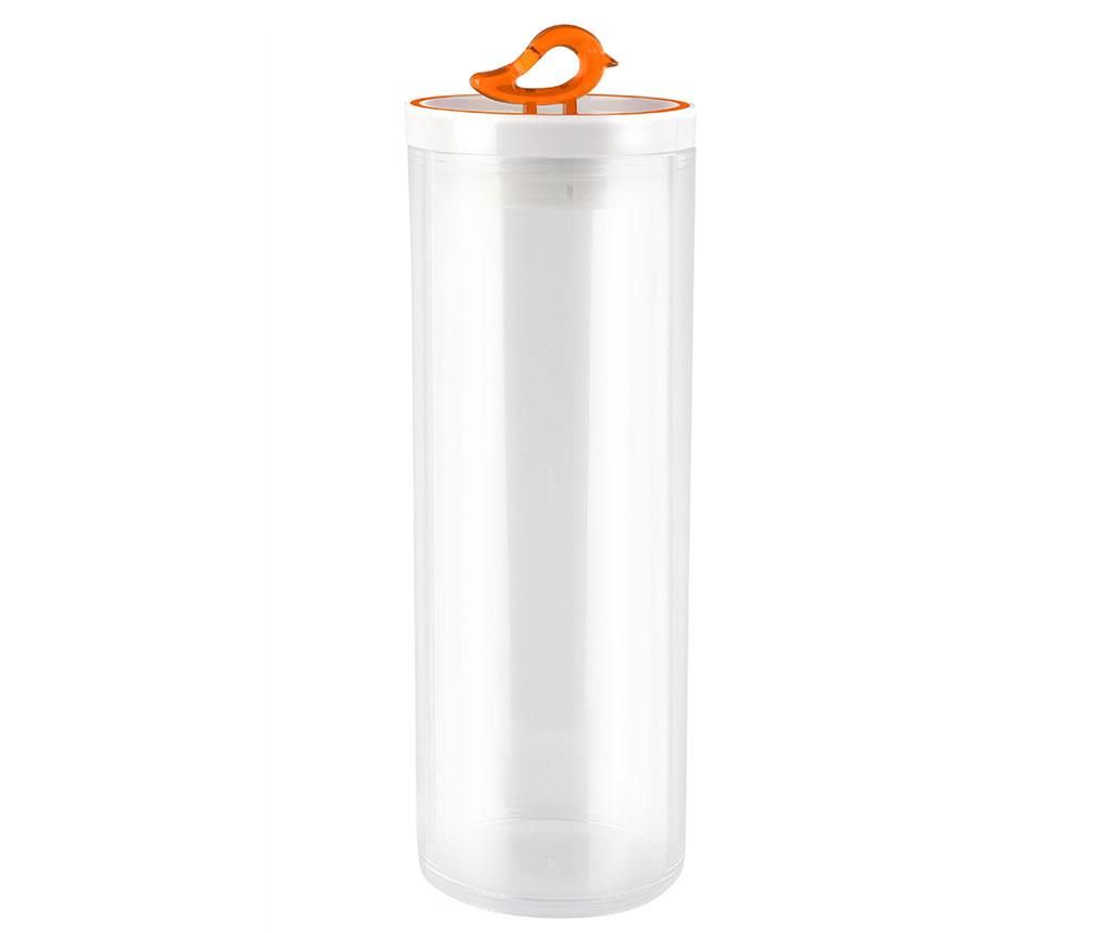 Recipient cu capac Livio Bird Orange 1.8 L