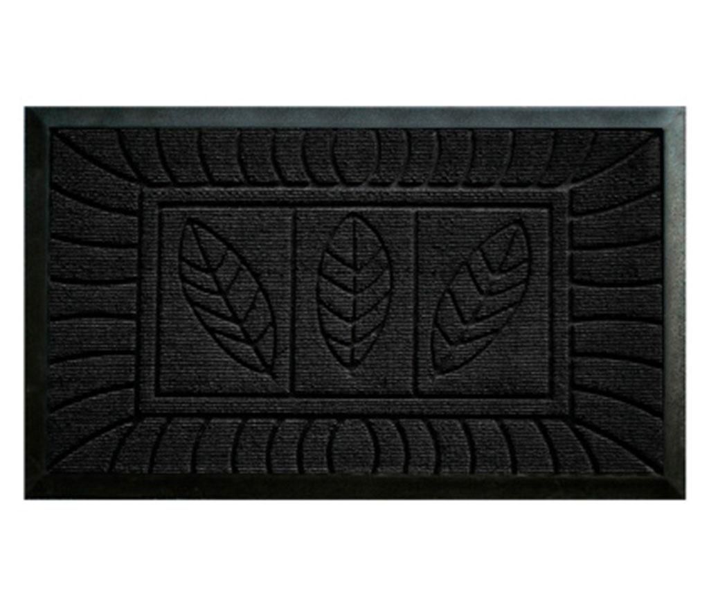 Covoras de intrare Noir Leaf 45x75 cm - L3C