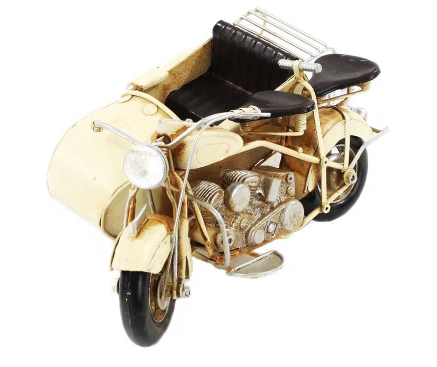 Decoratiune Vintage Beige Motorcycle - inart