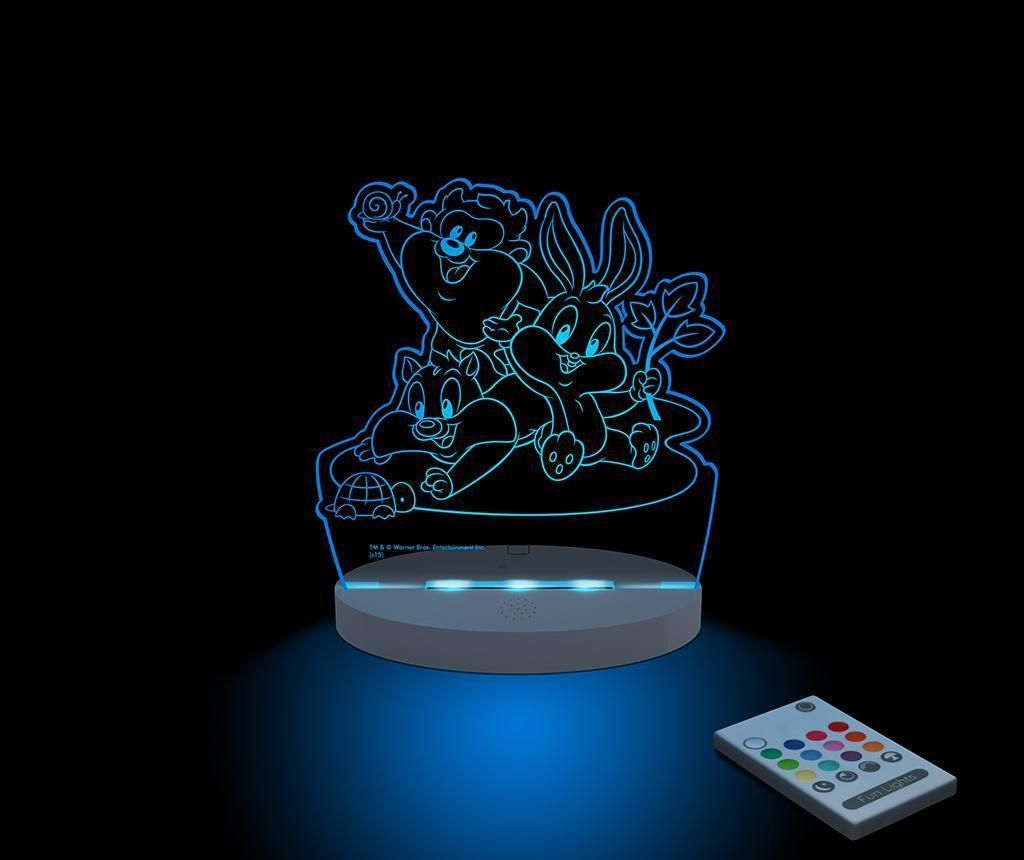 Lampa de veghe Funlights, Baby Looney Tunes Camp, metacrilat, 18x6x25 cm - FunLights - 1