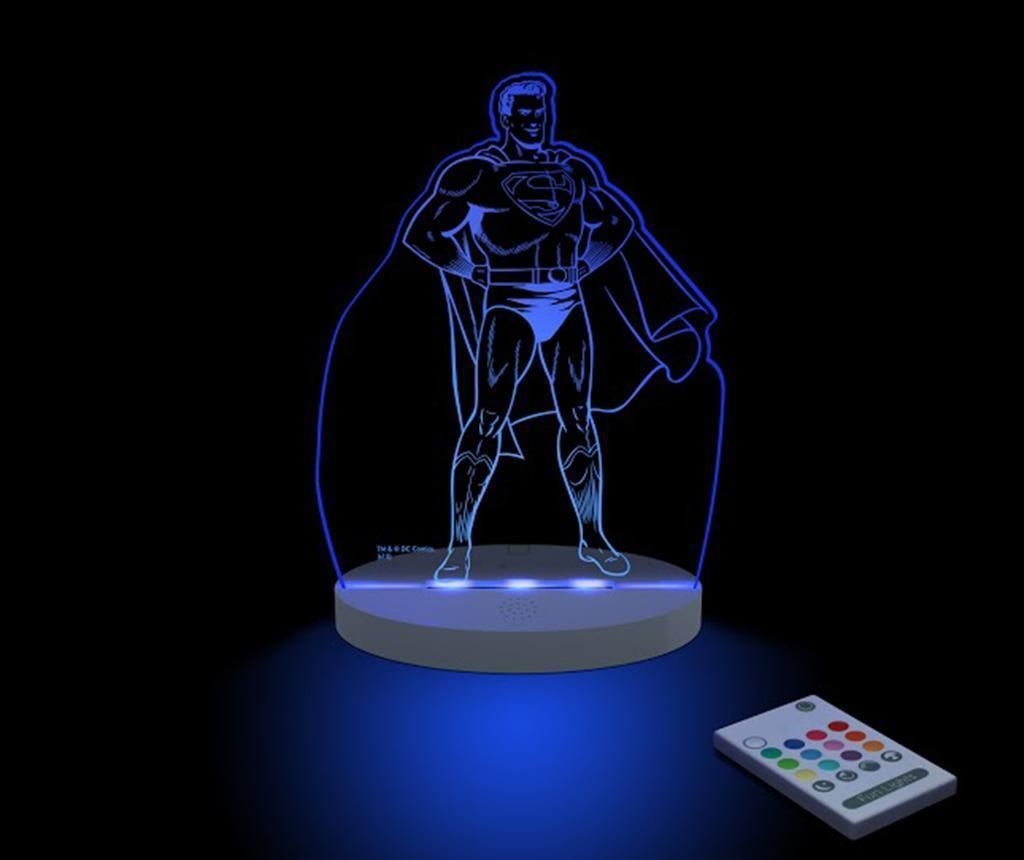 Lampa de veghe Funlights, Superman, metacrilat, 18x6x25 cm – FunLights, Multicolor FunLights imagine noua idaho.ro
