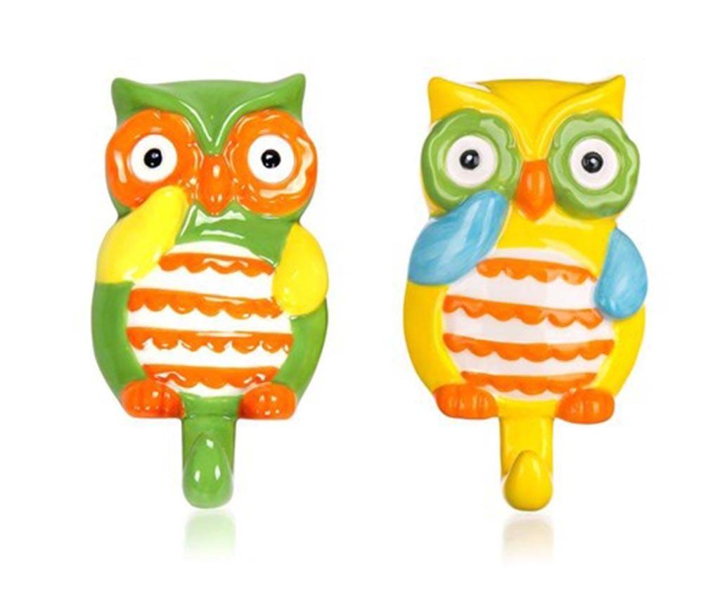 Set 2 cuiere The Green and Yellow Owls