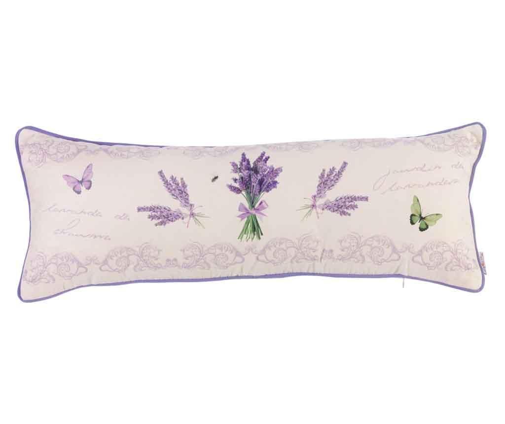 Fata de perna Lavender Bouquet 25x70 cm - MIKE&Co, Alb