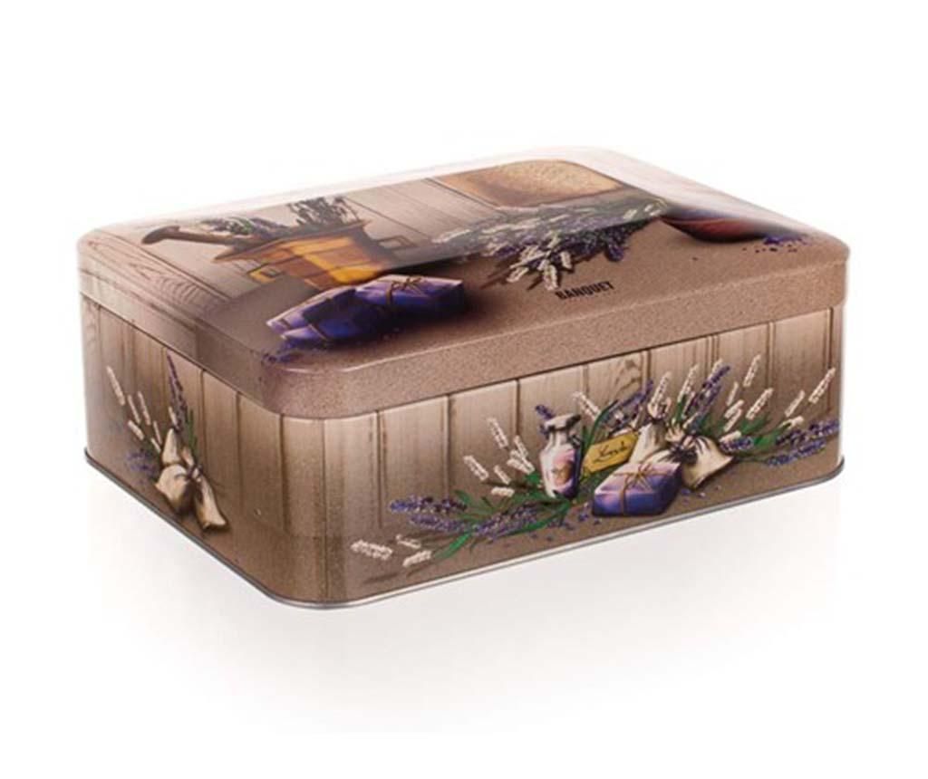 Cutie cu capac Rustic and Lavender