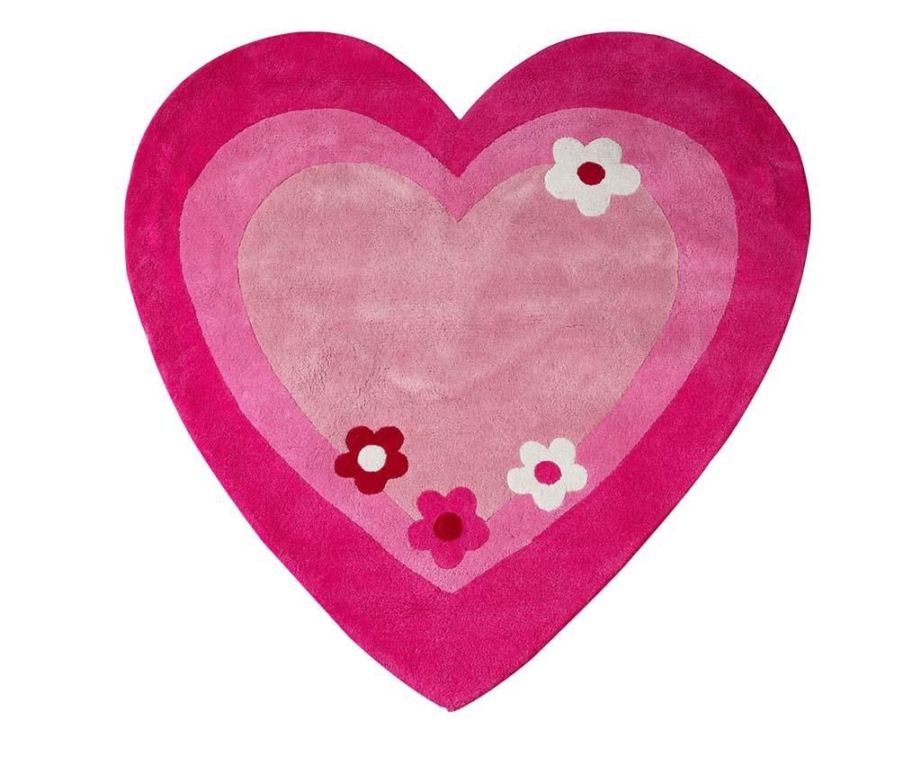 Covor Pink Heart 100x100 cm