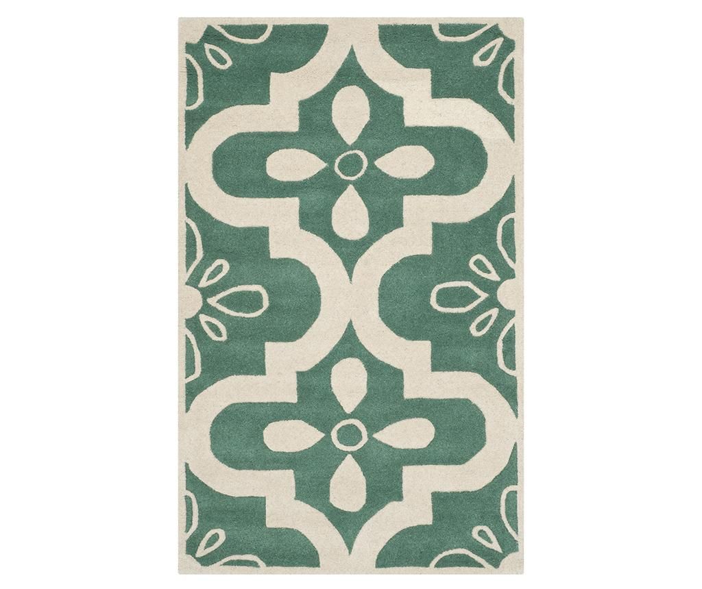 Covor Jessie Teal Ivory 90x150 cm