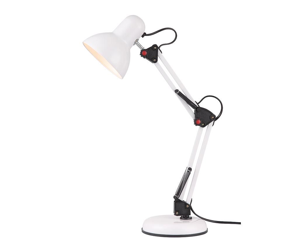 Lampa de birou Vidik, Robotic, fier, 17x17x50 cm - Vidik, Alb