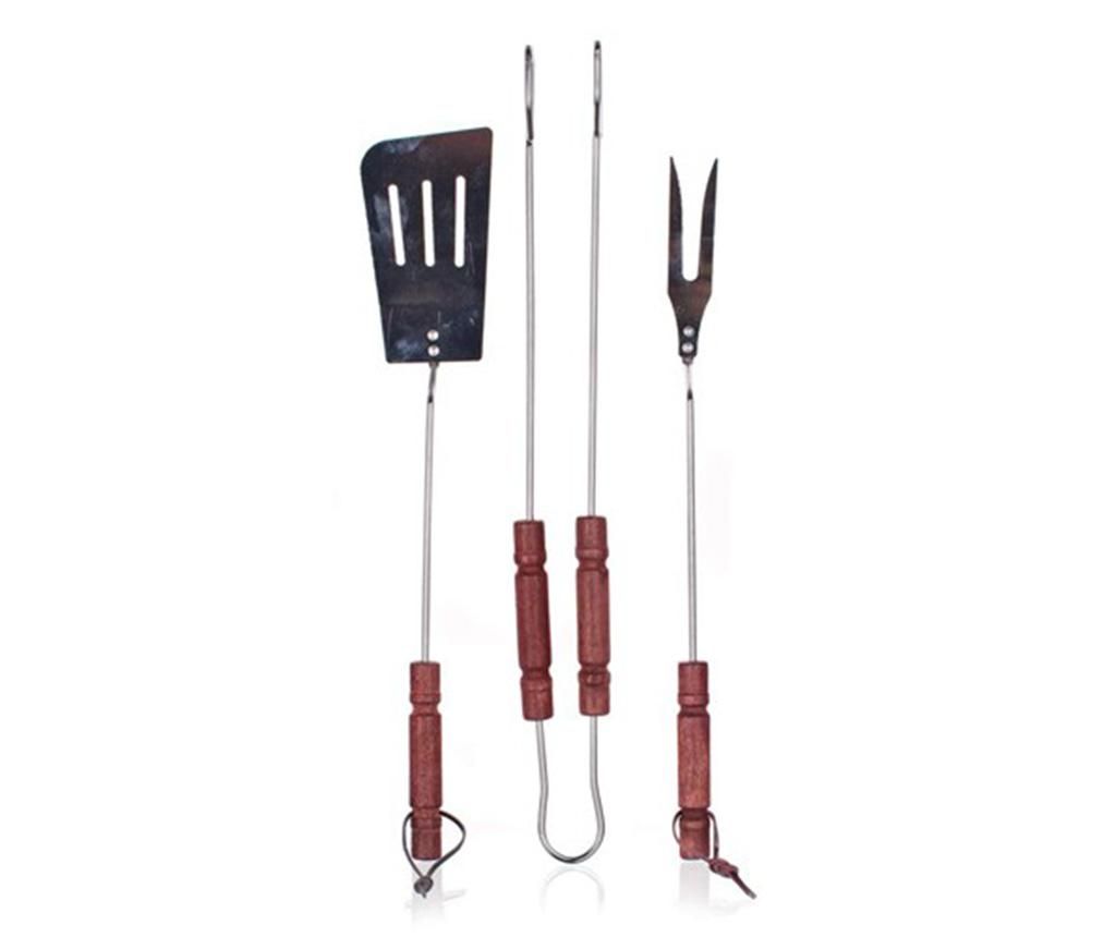 Set 3 ustensile pentru gratar Happy Barbeque