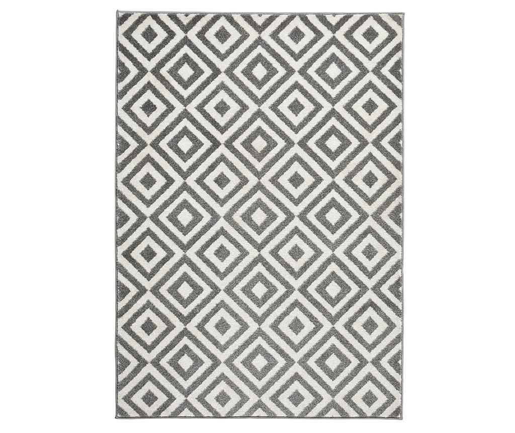 Covor Matrix Grey White 160x220 cm - Think Rugs, Alb