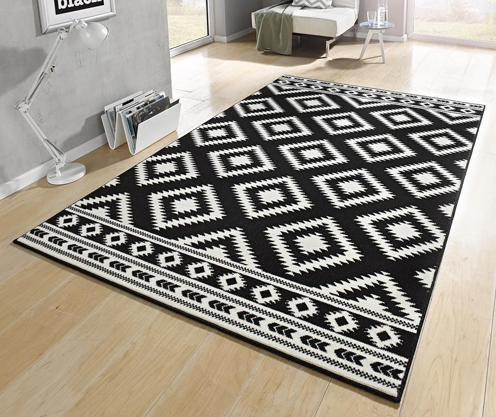 Covor Hanse Home, Ethno Black and Cream, 80x300 cm, polipropilena - Hanse Home, Negru - 2 | YEO