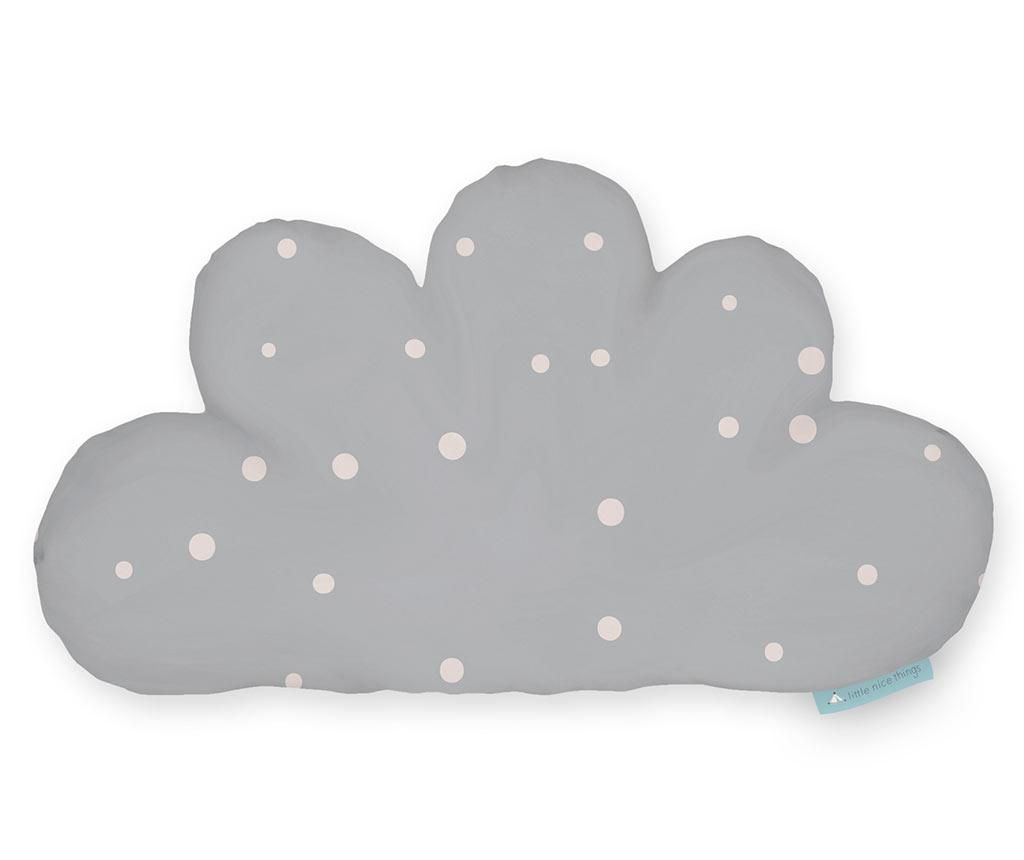 Perna decorativa Cloud Grey 26x41 cm - The Wild Hug, Gri & Argintiu