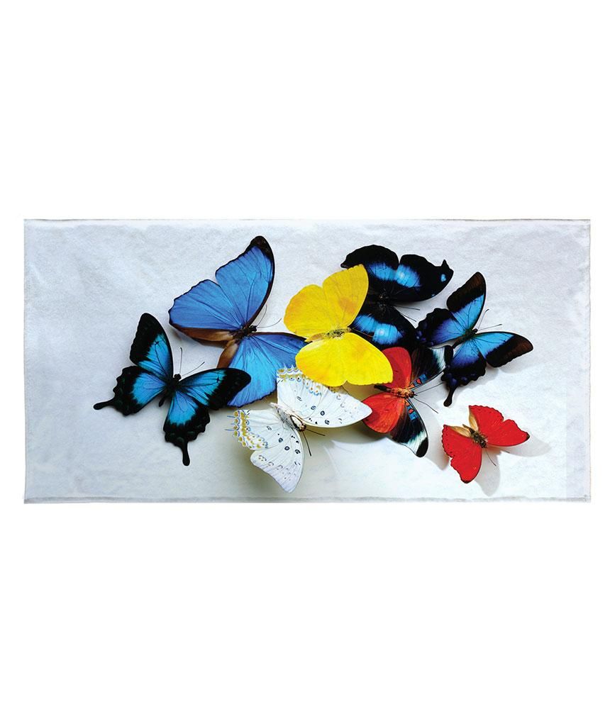 Prosop de plaja Fantasy Butterflies 80x155 cm