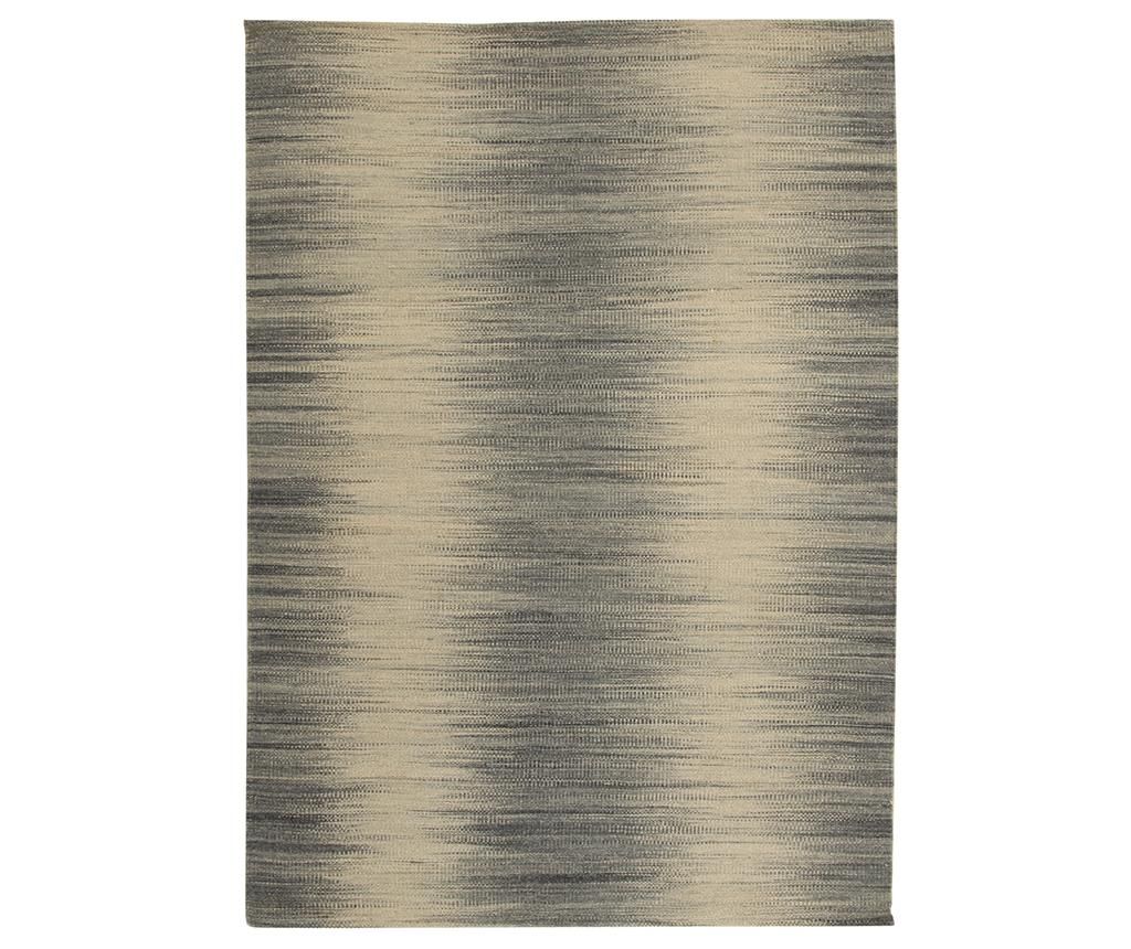 Covor Jalal, Kilim Denim Grey, 60×200 cm, lana – Jalal, Gri & Argintiu Jalal imagine reduceri 2022