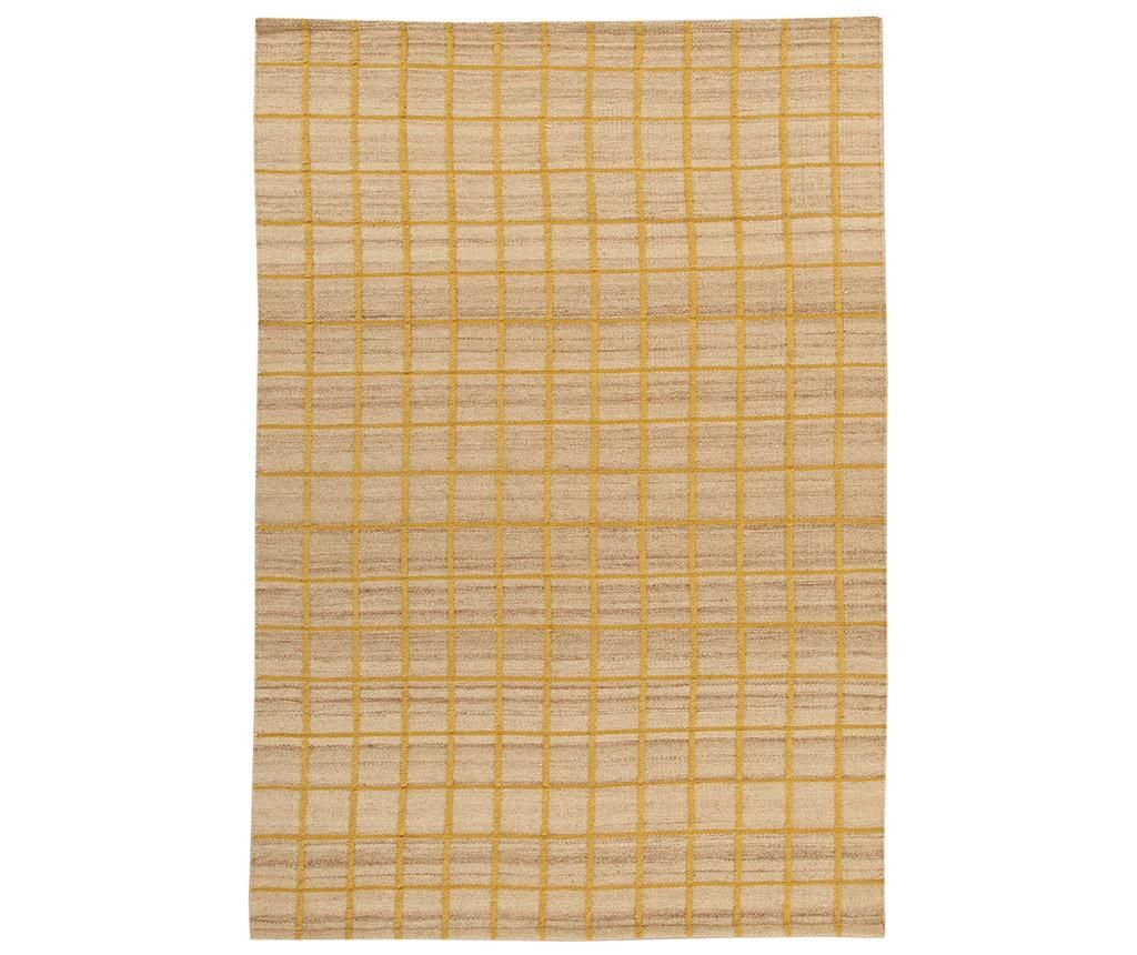 Covor Kilim Box Gold 140x200 cm - Jalal, Galben & Auriu