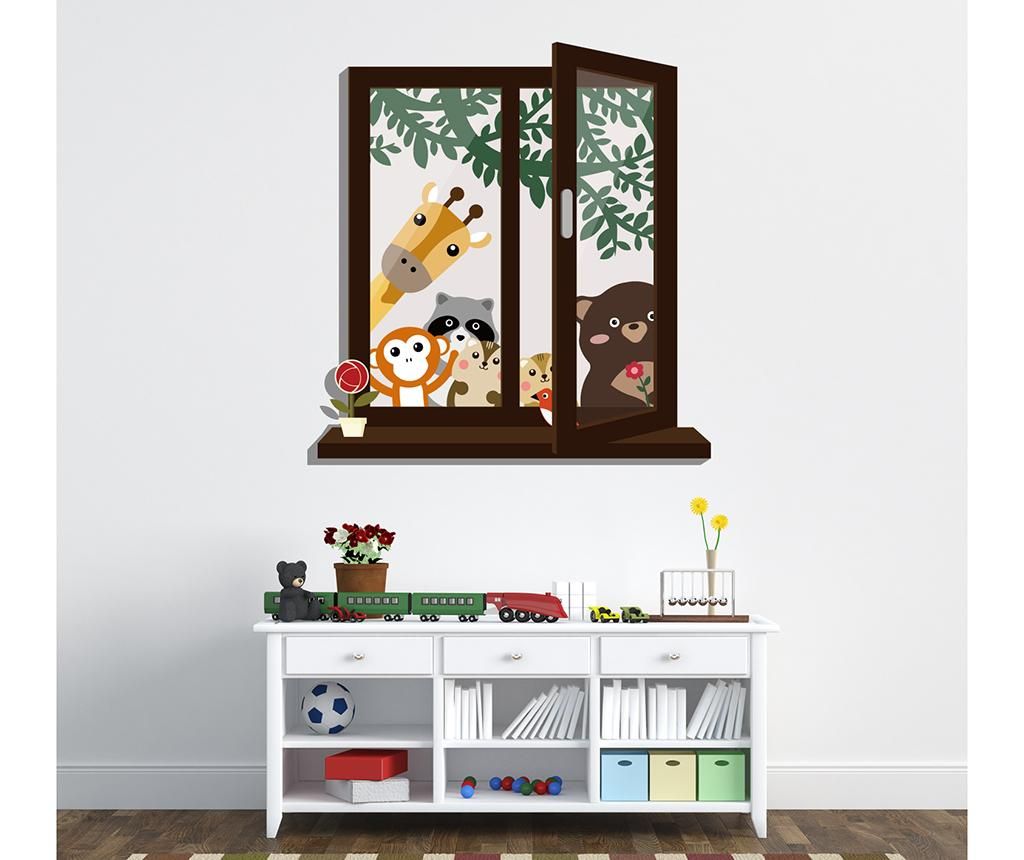 Sticker Animal Window View - BeeStick, Multicolor