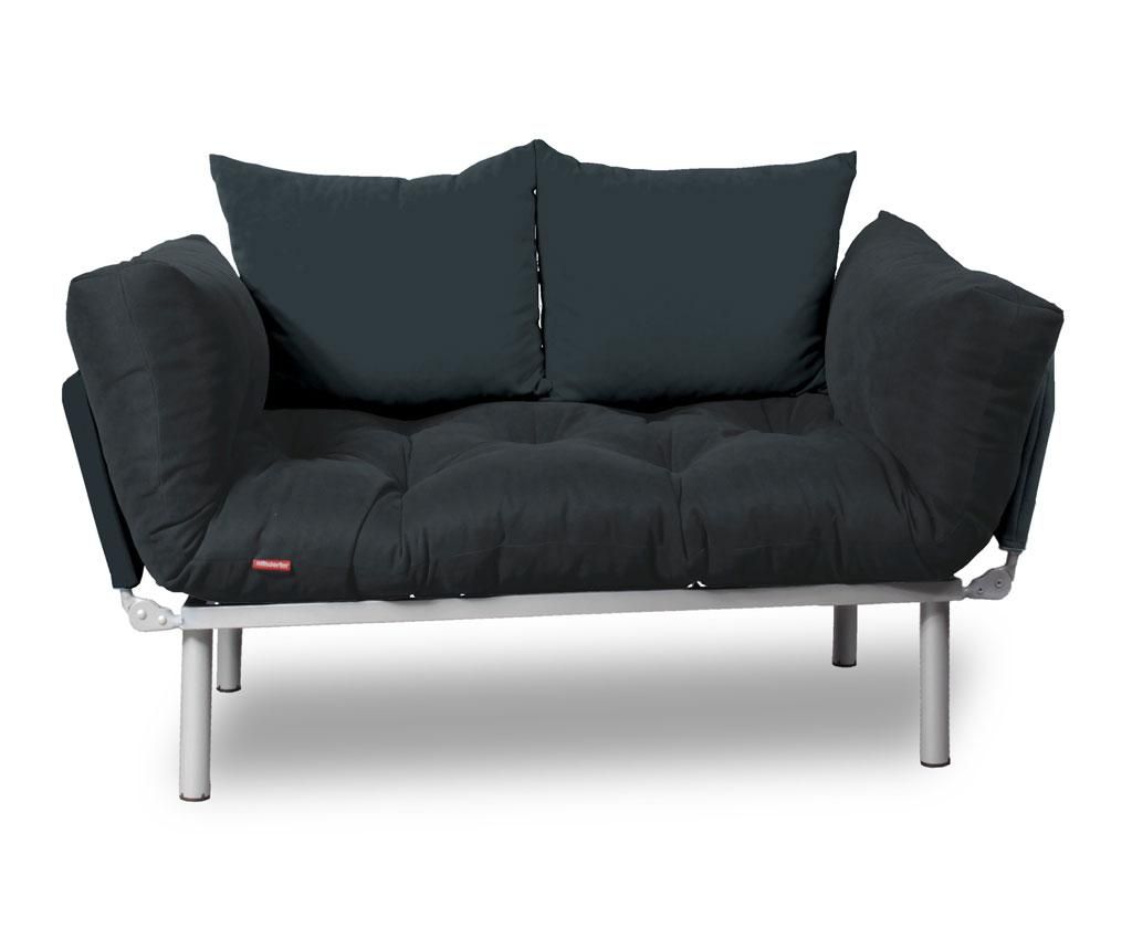 Sofa extensibila Sera Tekstil, Relax Smoked Full – SERA TEKSTIL, Gri & Argintiu SERA TEKSTIL
