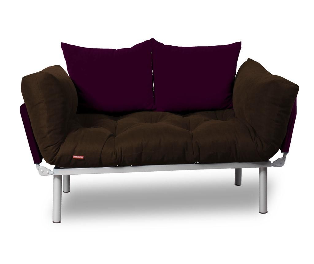 Sofa extensibila Sera Tekstil, Relax Brown Plum - SERA TEKSTIL, Maro