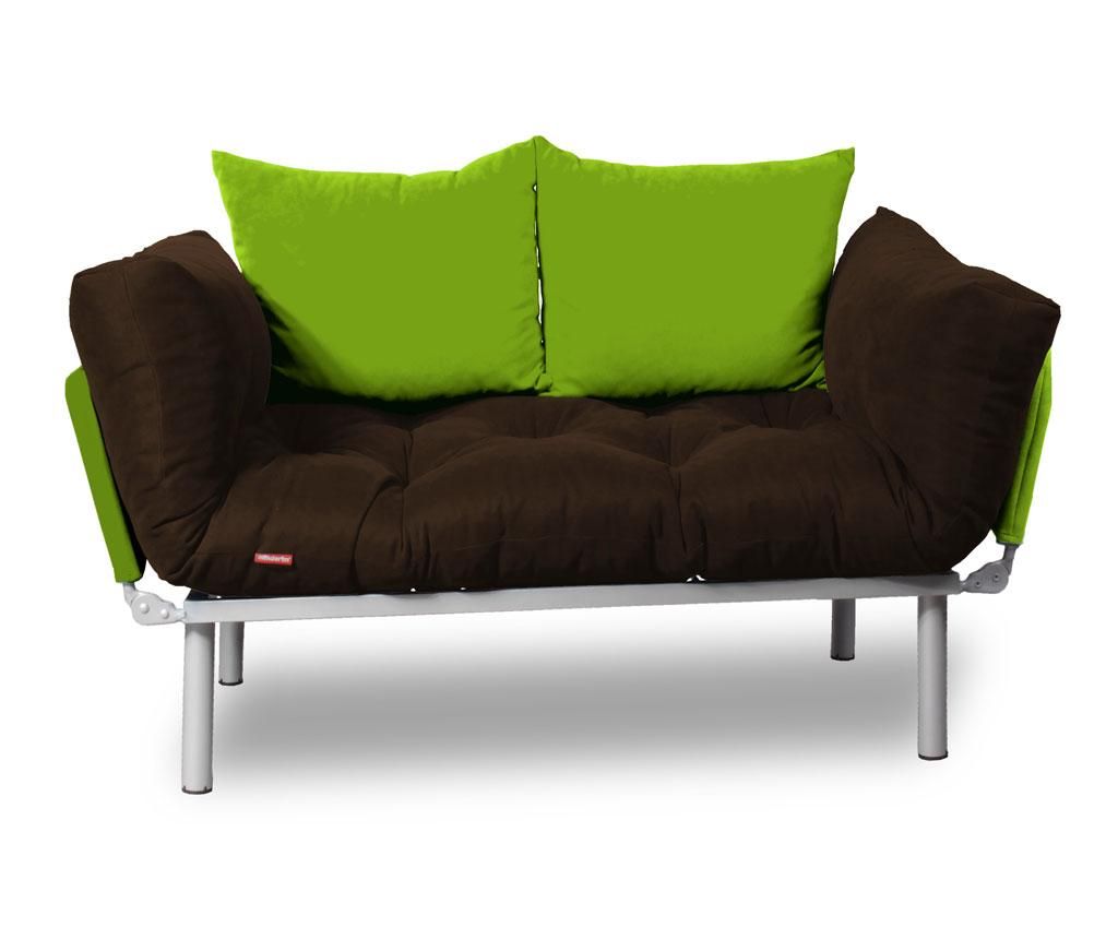 Sofa extensibila Minderim, Relax Brown Green - Minderim, Maro
