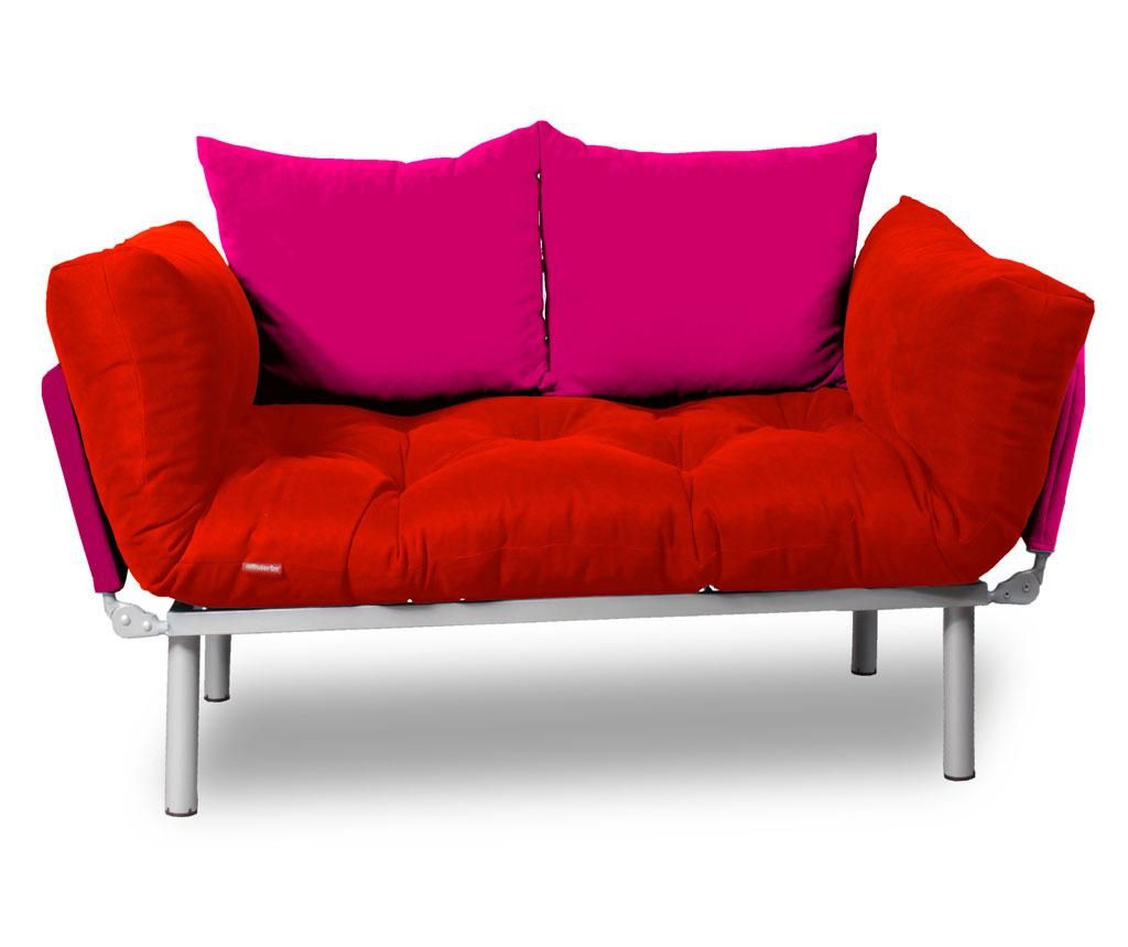 Sofa extensibila Sera Tekstil, Relax Red Pink - SERA TEKSTIL, Rosu
