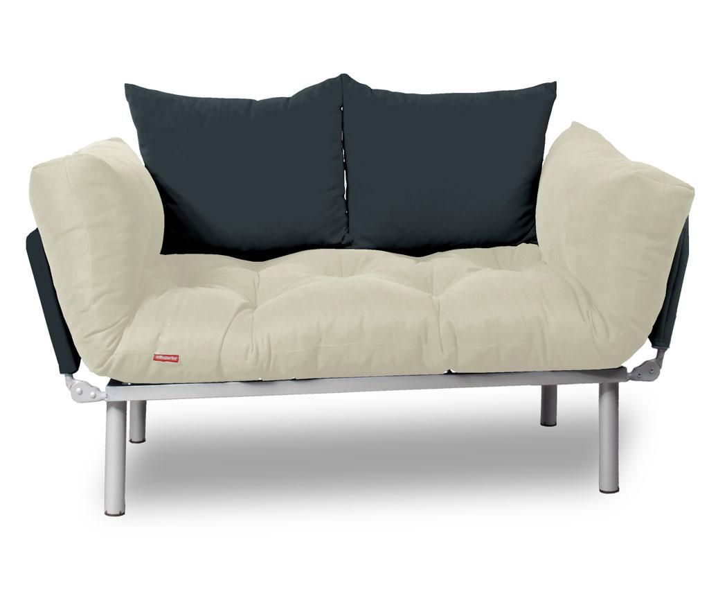 Sofa extensibila Sera Tekstil, Relax Cream Grey - SERA TEKSTIL, Crem