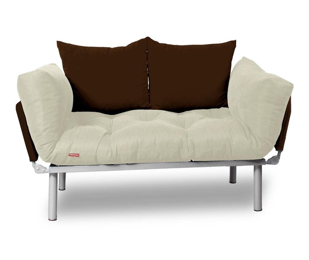 Sofa extensibila Relax Cream Brown – Minderim, Crem