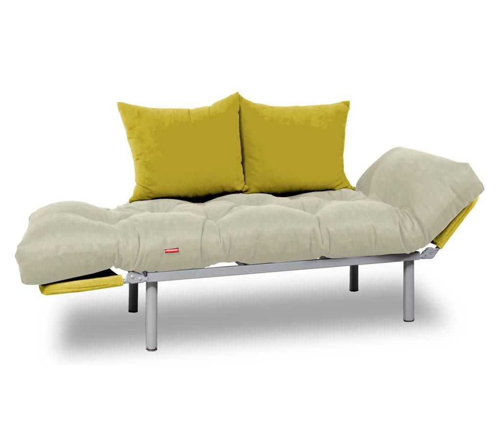 Sofa extensibila Sera Tekstil, Relax Cream Yellow - SERA TEKSTIL, Crem - 1 | YEO