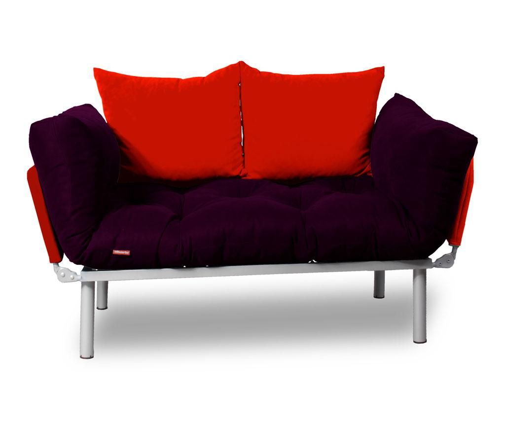 Sofa extensibila Minderim, Relax Plum Red - Minderim, Mov
