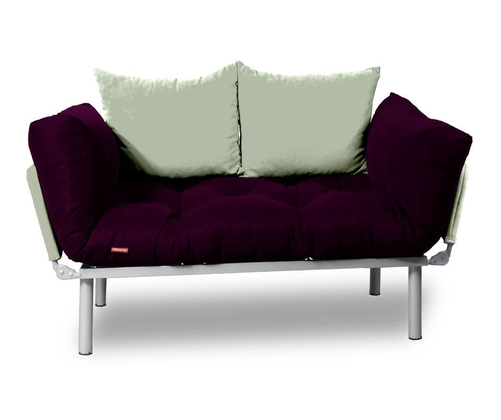 Sofa extensibila Sera Tekstil, Relax Plum Cream - SERA TEKSTIL, Crem