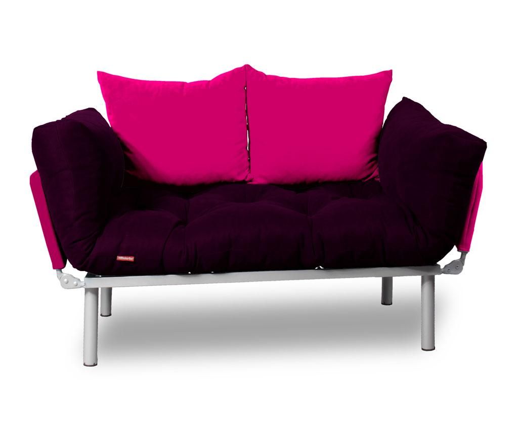 Sofa extensibila Sera Tekstil, Relax Plum Pink - SERA TEKSTIL, Mov